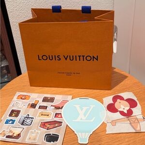 Louis Vuitton Limited Edition Postcard, with Stickers Goodies Set